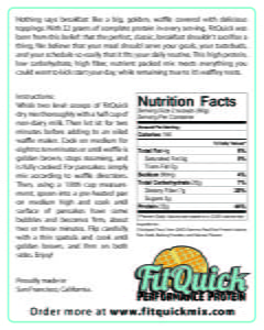 FitQuick Back Label Natural