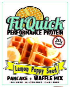 FitQuick Lemon Poppy Seed pancake mix