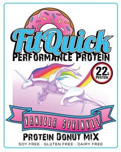 FitQuick Vanilla Sprinkle Donut