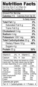 Explore black bean spaghetti nutrition facts
