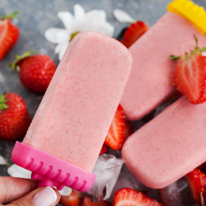 3 Ingredient Strawberry Creamsicles