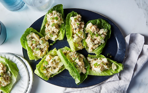Vegan Proteins Dijon Chickpea and Tofu Salad