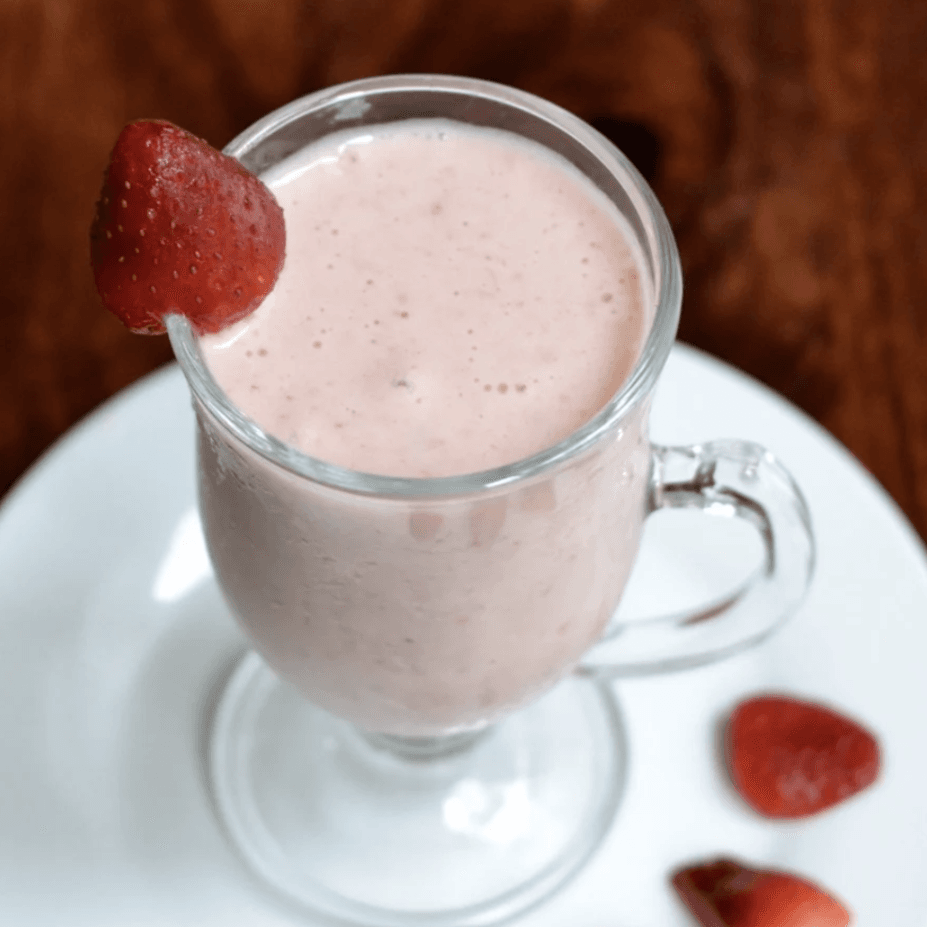 Strawberry Rhubarb Shake | Vegan Proteins